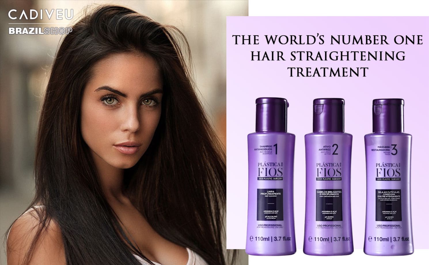 Cadiveu Plastica dos Fios Hair Straightening Treatment Shampoo