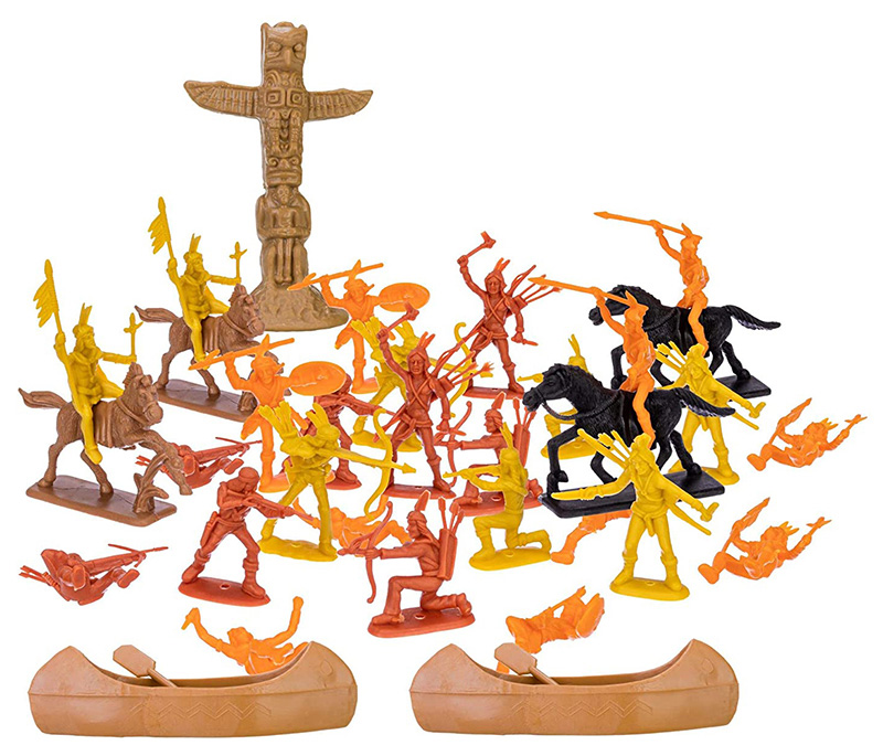 Gulliver Fort Apache Vintage Old West Indians 43-Piece Playset
