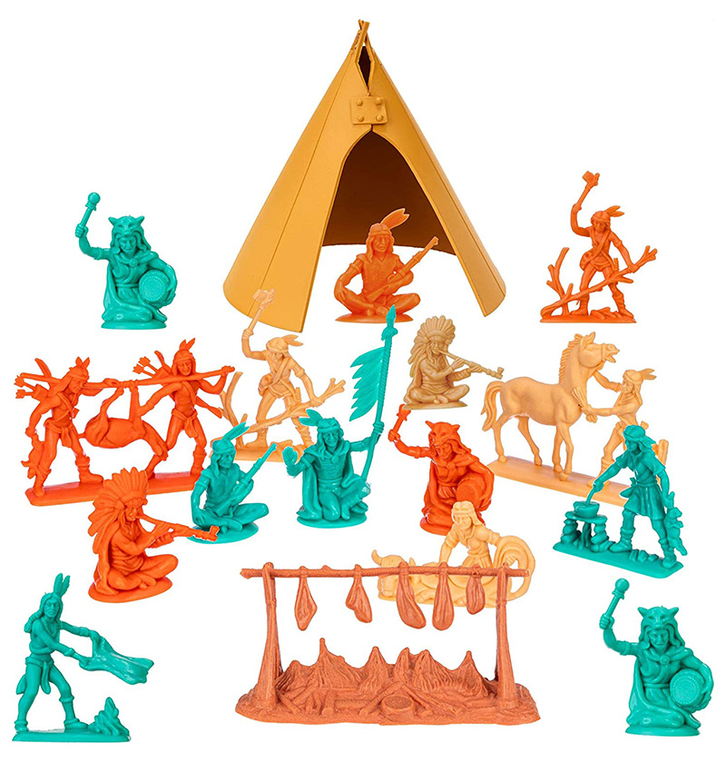Gulliver Fort Apache Vintage Old West Indians 17-Piece Playset